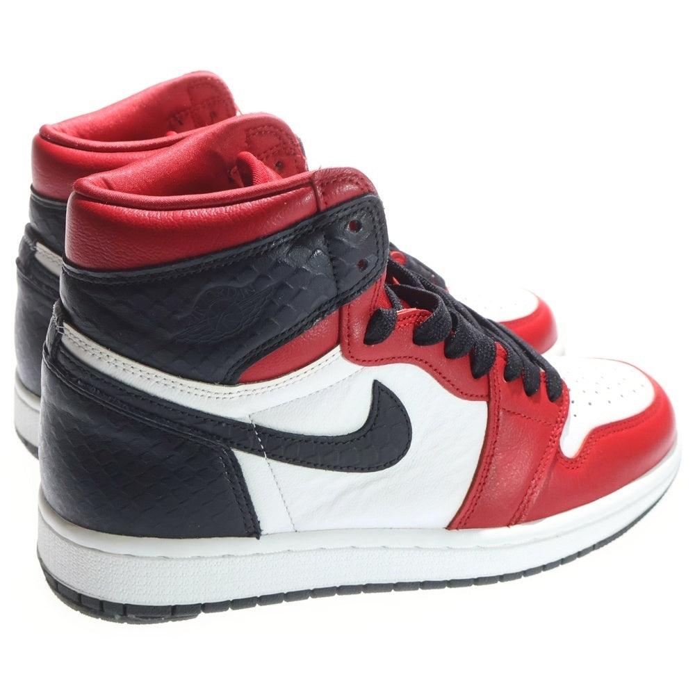 NIKE(ナイキ) WMNS AIR JORDAN 1 HIGH OG SATIN RED ウィメンズ エアジョーダン1 ハイカットスニーカー サテンレッド レディース US7/24cm CD0461-601