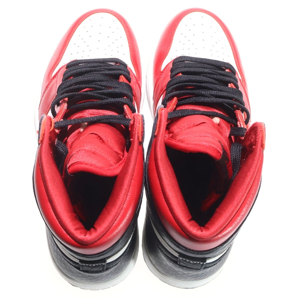 NIKE(ナイキ) WMNS AIR JORDAN 1 HIGH OG SATIN RED ウィメンズ エアジョーダン1 ハイカットスニーカー サテンレッド レディース US7/24cm CD0461-601