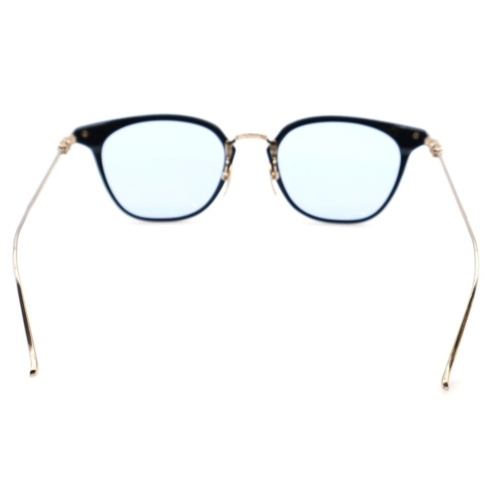 CHROME HEARTS(クロムハーツ) SHAGASS サイドクロステンプル ウェリントン サングラス 眼鏡 ブラック×ゴールド