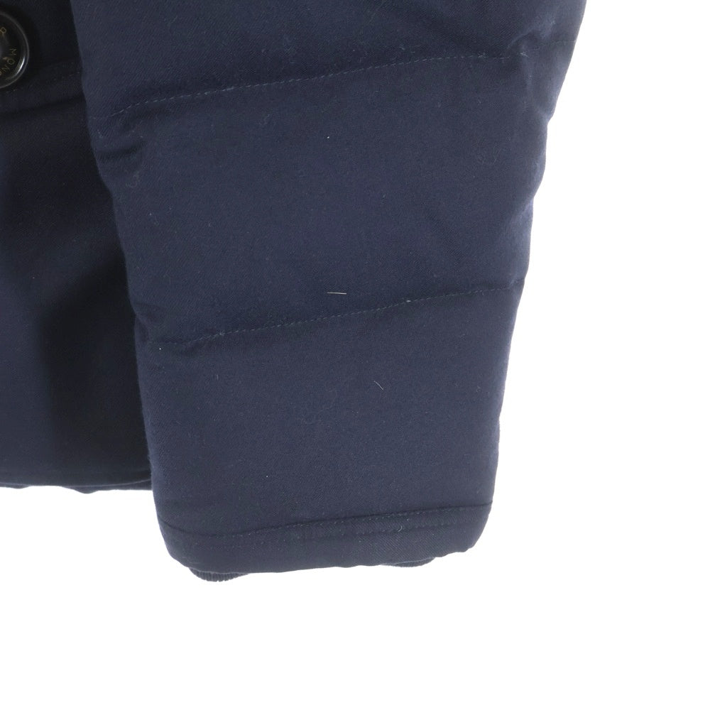 MONCLER(モンクレール) 15AW RETHEL GIUBBOTTO リセル ファー付き ウール ダウンジャケット フーディ ネイビー A20914190920 54272