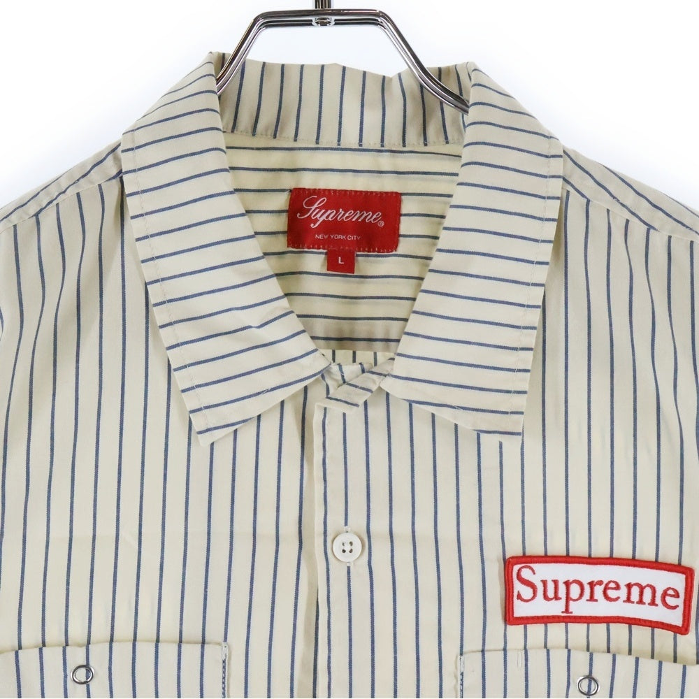 SUPREME(シュプリーム) 14SS Striped Work Shirt ストライプ 長袖