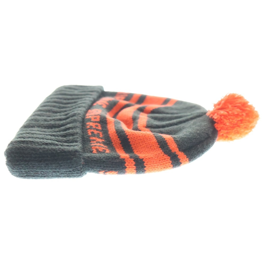 SUPREME(シュプリーム) 18AW Classic Stripe Beanie クラシック ストライプ アクリルニットビーニー ブラック/オレンジ