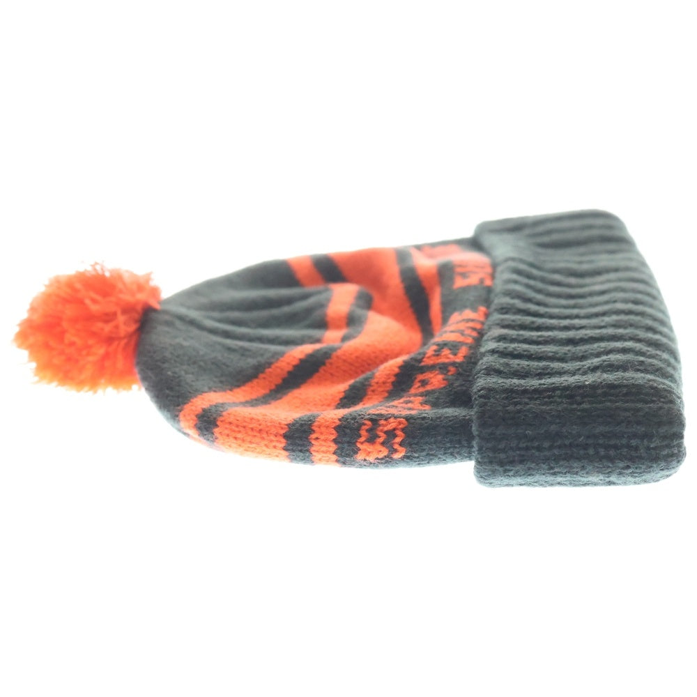 SUPREME(シュプリーム) 18AW Classic Stripe Beanie クラシック ストライプ アクリルニットビーニー ブラック/オレンジ