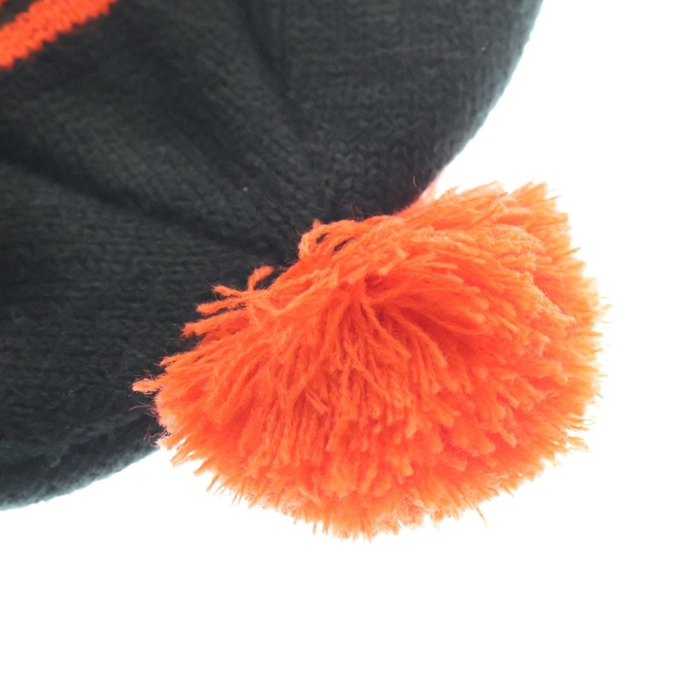 SUPREME(シュプリーム) 18AW Classic Stripe Beanie クラシック ストライプ アクリルニットビーニー ブラック/オレンジ