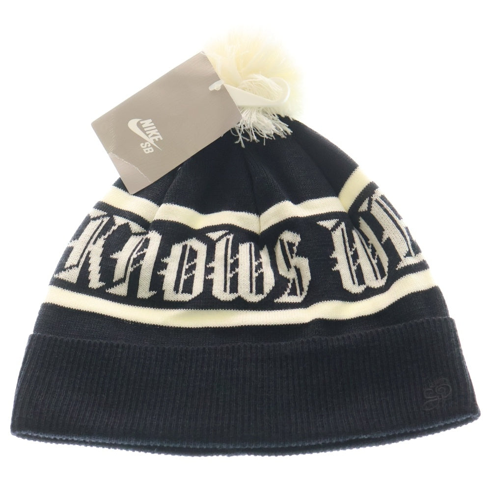 NIKE SB(ナイキエスビー) 2009 We Ride Hell Knows Beanie ヘル ノウズ プリント メリノウールニットビーニー ブラック 347642-010