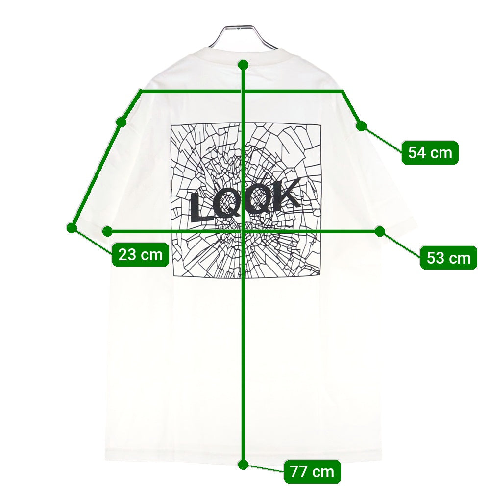 LQQK STUDIO(ルックスタジオ) × MIN-NANO Exclusive Tee ミンナノ エクスクルーシブ ロゴプリント クルーネック 半袖Tシャツ カットソー ホワイト