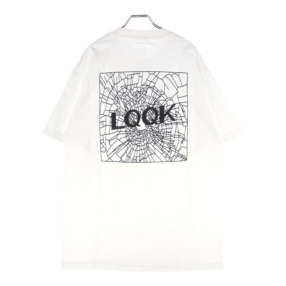 LQQK STUDIO(ルックスタジオ) × MIN-NANO Exclusive Tee ミンナノ エクスクルーシブ ロゴプリント クルーネック 半袖Tシャツ カットソー ホワイト