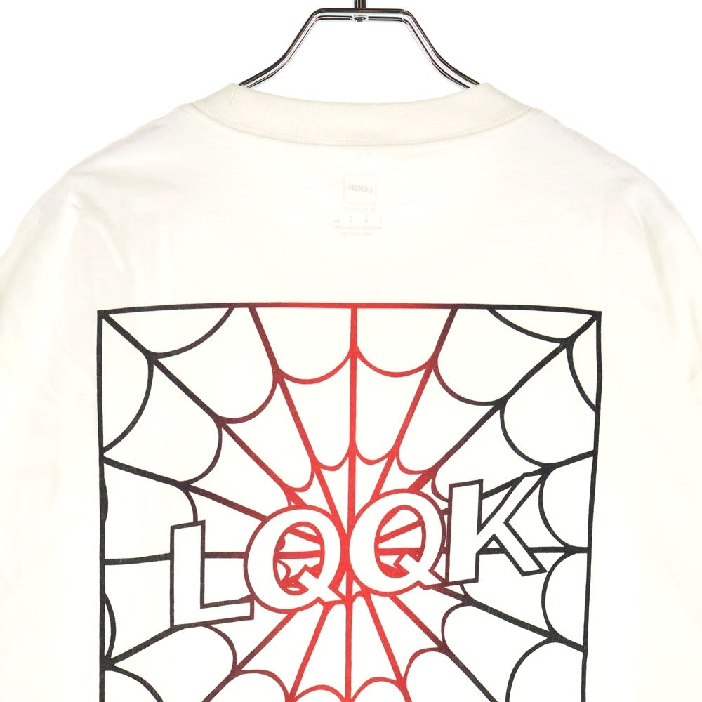 LQQK STUDIO(ルックスタジオ) × BACK DOOR Spider Tee バックドア スパイダー ロゴプリント クルーネック 半袖Tシャツ カットソー ホワイト