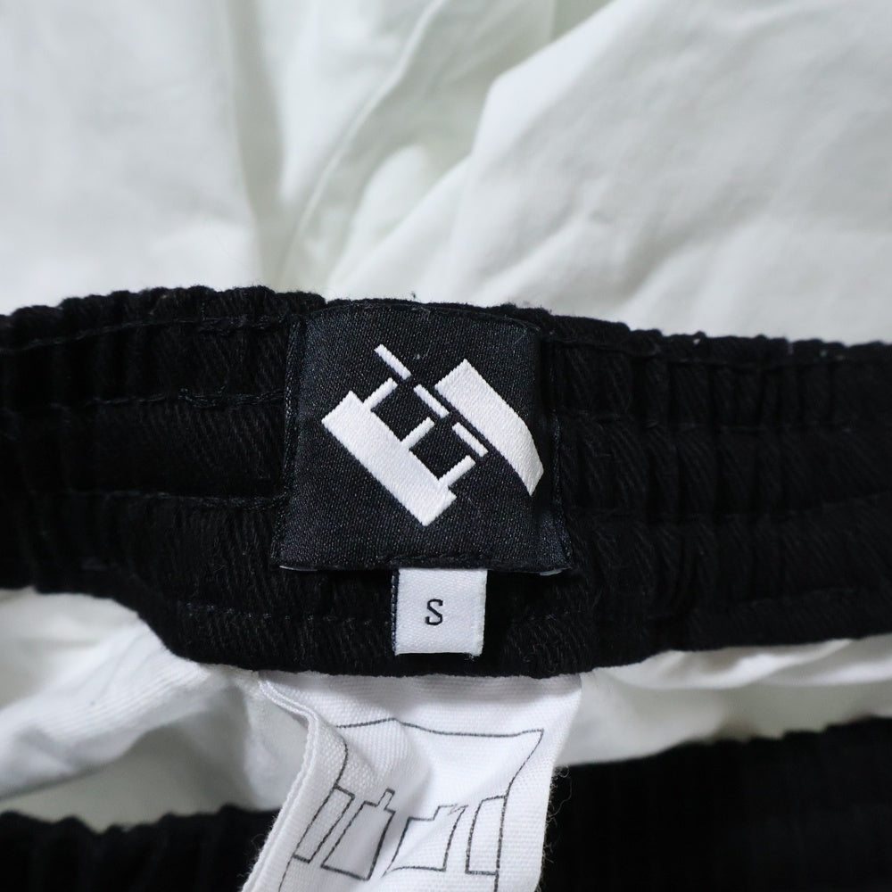 NO BRAND(ノーブランド) 【The Trilogy Tapes ザトリロジーテープス】 POLO SHORT ポロ サイドライン ロゴプリントショーツ ハーフパンツ ホワイト/レッド