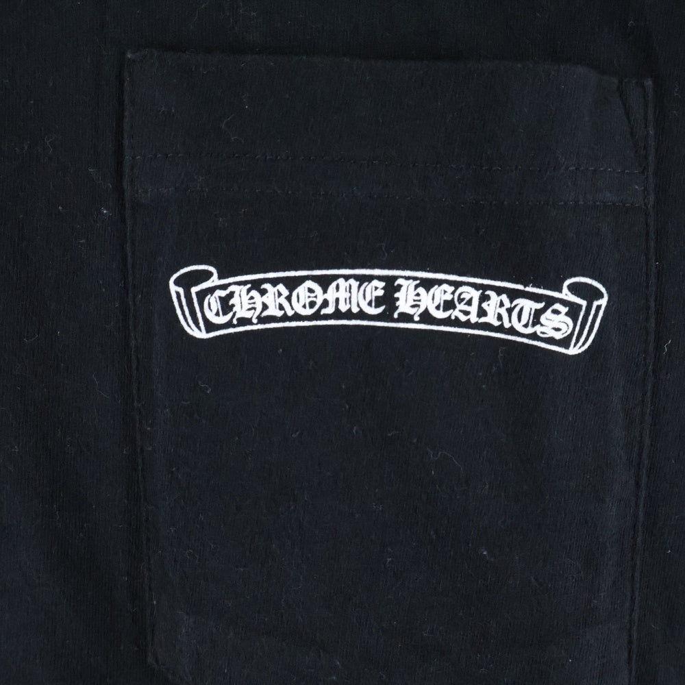 CHROME HEARTS(クロムハーツ) CH SCROLL LABEL FUCKYOU L/S /1 スクロールラベル ファックユーアームプリント長袖Tシャツ ブラック