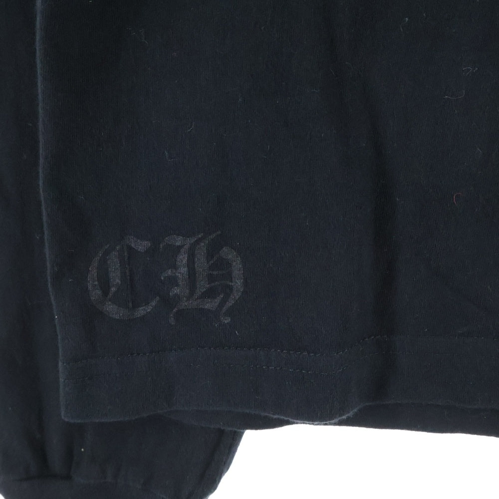 CHROME HEARTS(クロムハーツ) CH SCROLL LABEL FUCKYOU L/S /1 スクロールラベル ファックユーアームプリント長袖Tシャツ ブラック