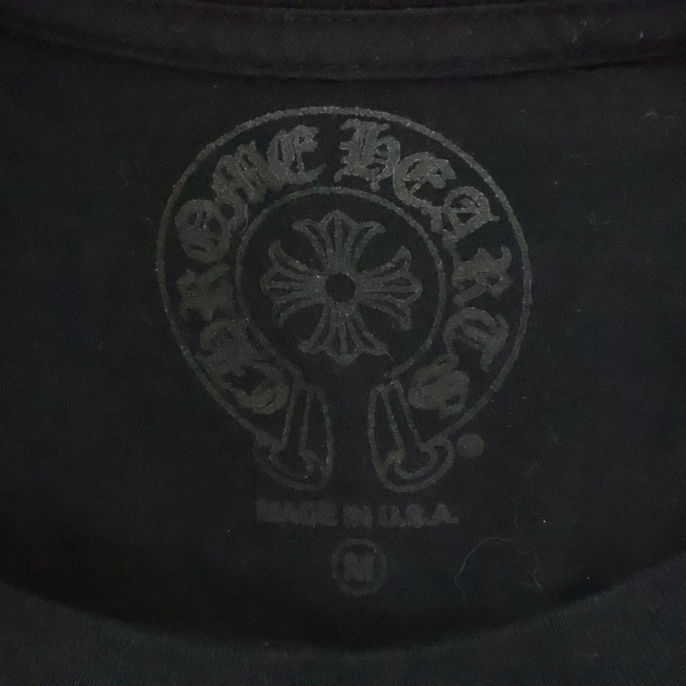 CHROME HEARTS(クロムハーツ) CH SCROLL LABEL FUCKYOU L/S /1 スクロールラベル ファックユーアームプリント長袖Tシャツ ブラック