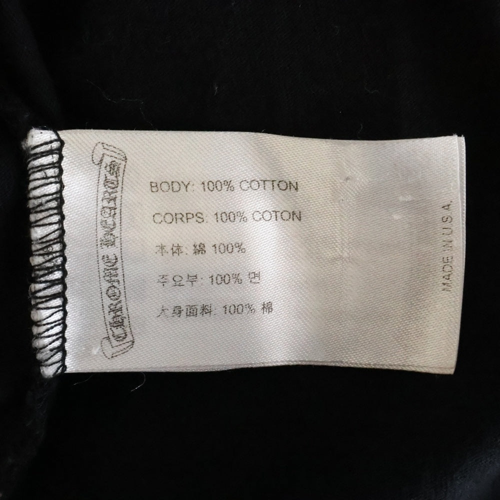 CHROME HEARTS(クロムハーツ) CH SCROLL LABEL FUCKYOU L/S /1 スクロールラベル ファックユーアームプリント長袖Tシャツ ブラック