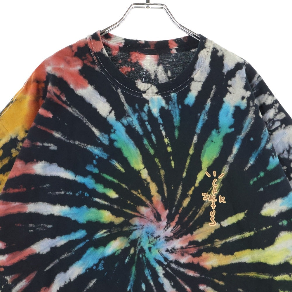Cactus Jack(カクタスジャック) Travis Scott Highest In The Room Tee トラヴィススコット タイダイ半袖Tシャツ カットソー ブラック