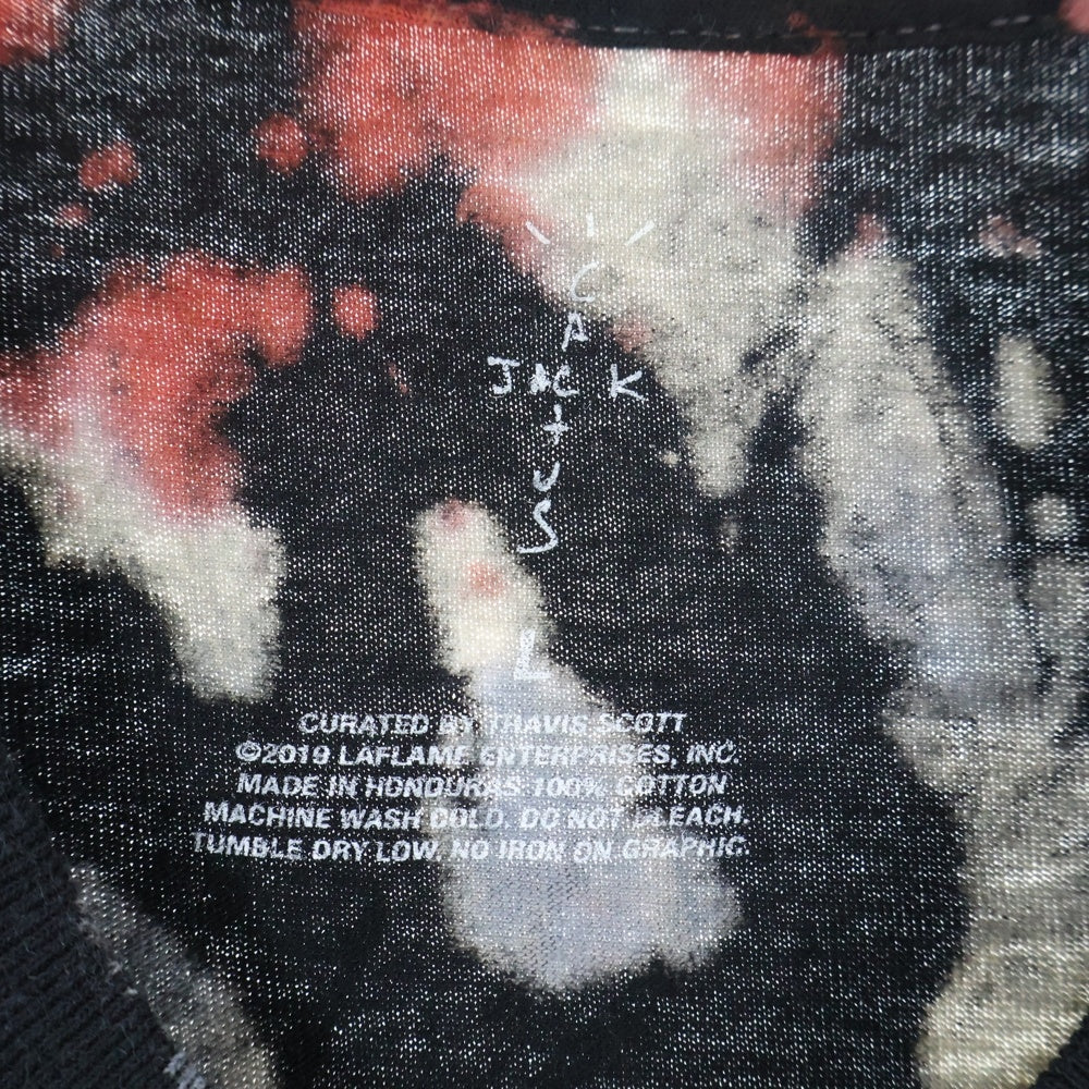 Cactus Jack(カクタスジャック) Travis Scott Highest In The Room Tee トラヴィススコット タイダイ半袖Tシャツ カットソー ブラック