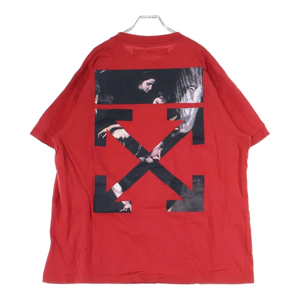 OFF-WHITE(オフホワイト) 20SS CARAVAGGIO ARROWS S/S OVER Tee カラバジオ アローズ バック オーバーサイズ ロゴ プリント クルーネック半袖 Tシャツ カットソーOMAA038S20185004