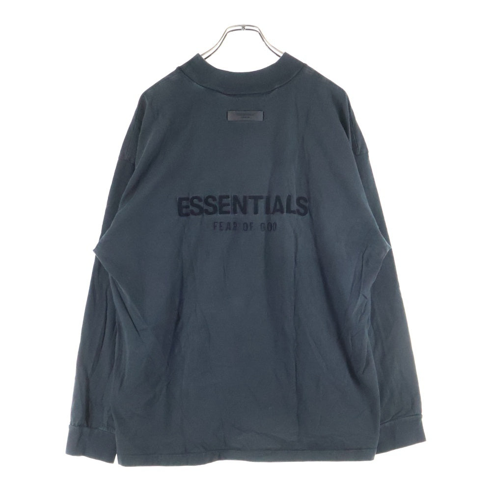 FEAR OF GOD ESSENTIALS(フィアオブゴッド エッセンシャルズ) L/S T-SHIRT 両面フェルトロゴ 長袖Tシャツ クルーネックカットソー チャコール