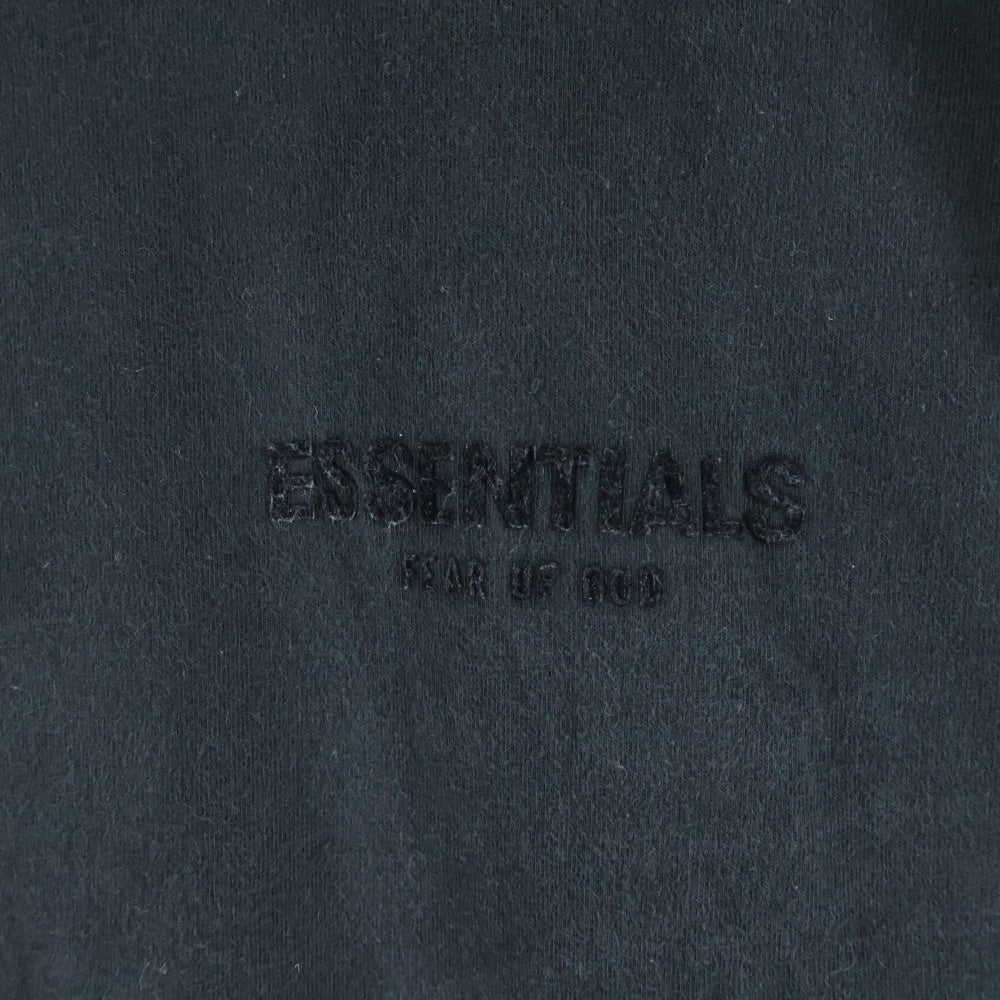 FEAR OF GOD ESSENTIALS(フィアオブゴッド エッセンシャルズ) L/S T-SHIRT 両面フェルトロゴ 長袖Tシャツ クルーネックカットソー チャコール