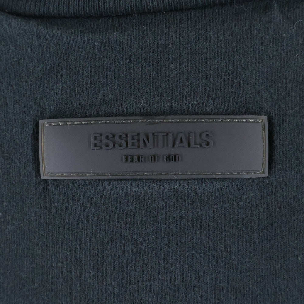 FEAR OF GOD ESSENTIALS(フィアオブゴッド エッセンシャルズ) L/S T-SHIRT 両面フェルトロゴ 長袖Tシャツ クルーネックカットソー チャコール