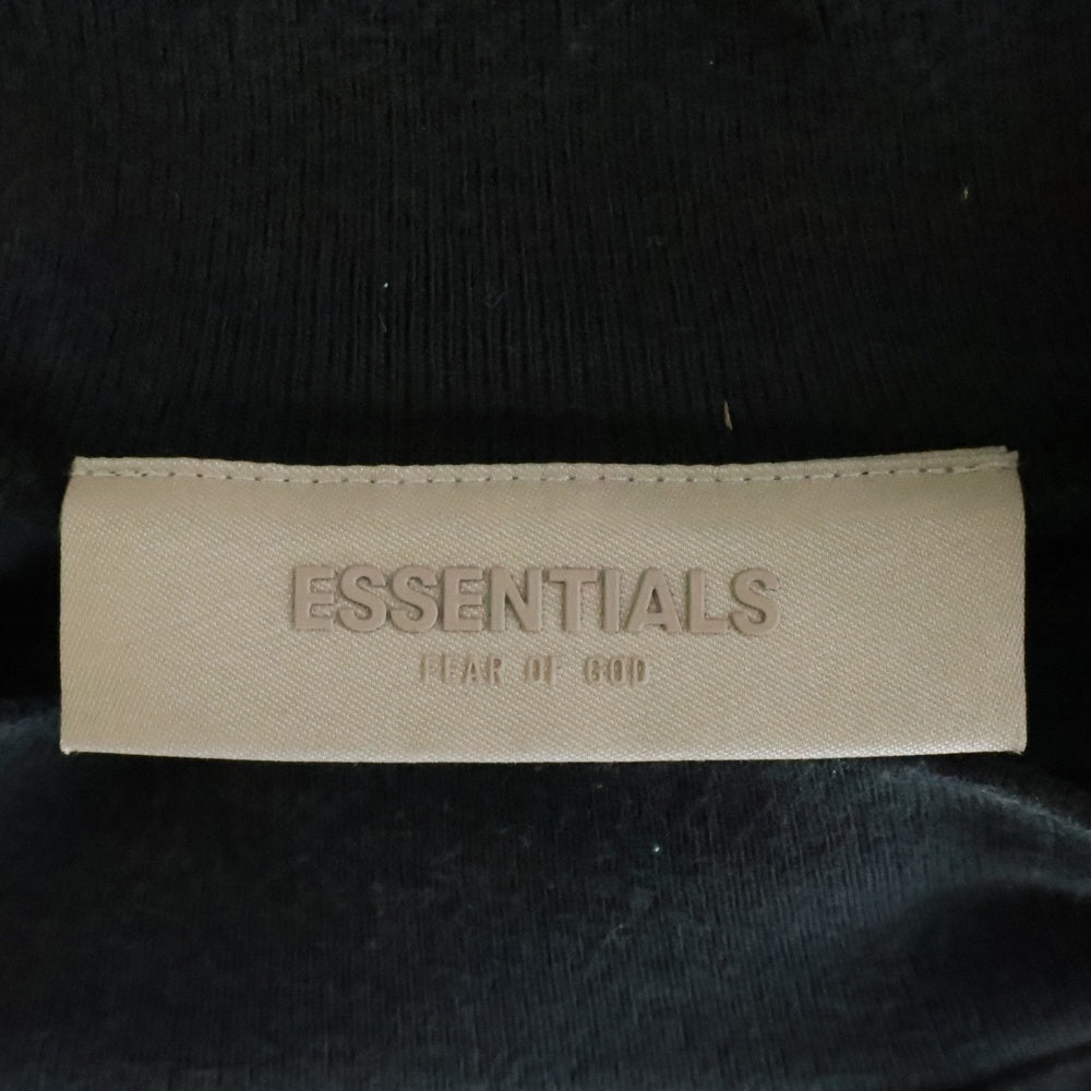 FEAR OF GOD ESSENTIALS(フィアオブゴッド エッセンシャルズ) L/S T-SHIRT 両面フェルトロゴ 長袖Tシャツ クルーネックカットソー チャコール