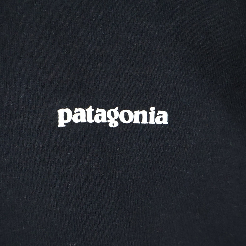 PATAGONIA(パタゴニア) REGULAR FIT レギュラーフィット 両面プリント クルーネック 半袖Tシャツ カットソー ブラック STY38504SP20