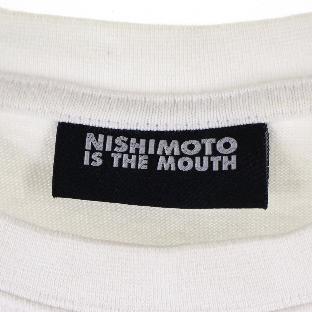 NISHIMOTO IS THE MOUTH(ニシモトイズザマウス) Prophet Coin プロフェット コイン フロントバックプリント半袖Tシャツカットソーホワイト