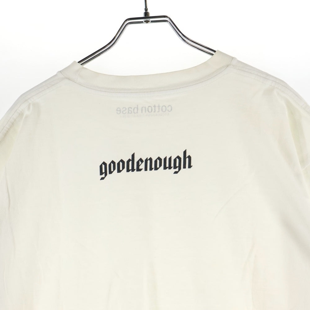 GOODENOUGH(グッドイナフ) コットンベース スペシャル・エディション フラワープリント 半袖Tシャツ カットソー ホワイト