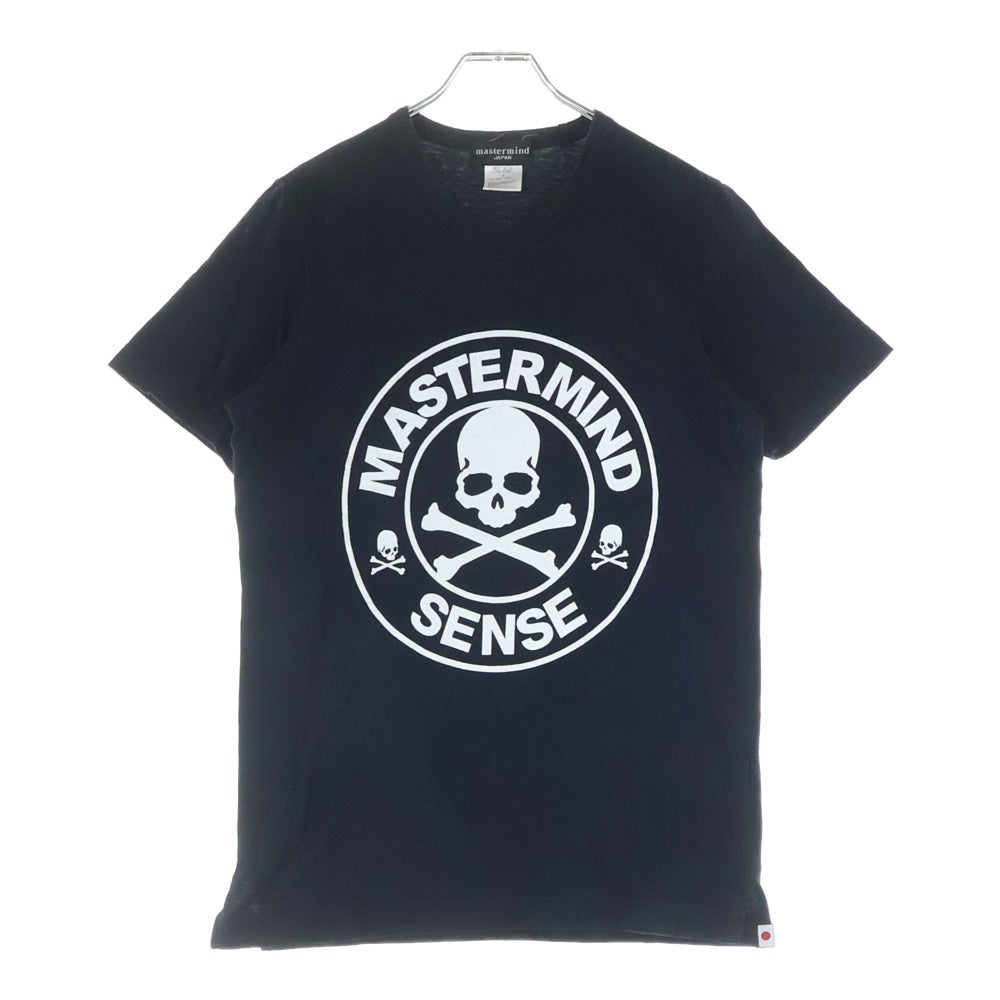 VINTAGE(ヴィンテージ) SENSE別注 ラメ加工 ロゴプリント クルーネック 半袖Tシャツ カットソー ブラック SMD2-TS0223