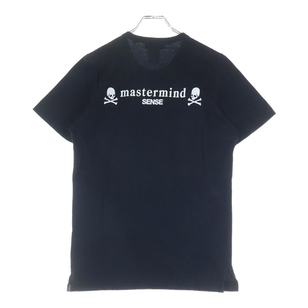 VINTAGE(ヴィンテージ) SENSE別注 ラメ加工 ロゴプリント クルーネック 半袖Tシャツ カットソー ブラック SMD2-TS0223