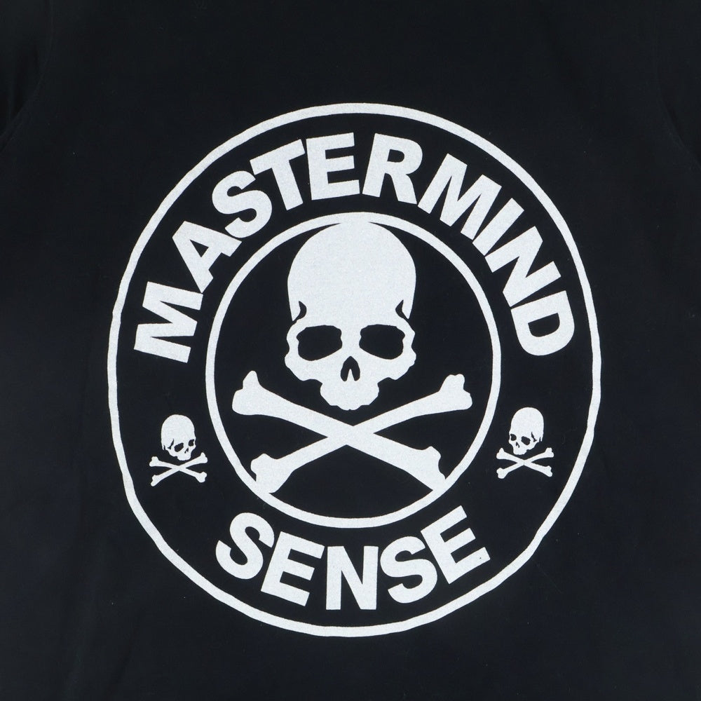 VINTAGE(ヴィンテージ) SENSE別注 ラメ加工 ロゴプリント クルーネック 半袖Tシャツ カットソー ブラック SMD2-TS0223