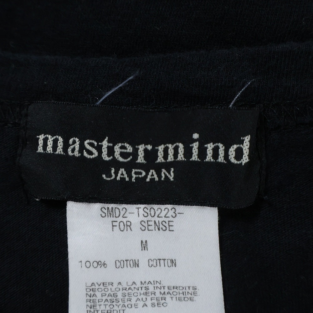 VINTAGE(ヴィンテージ) SENSE別注 ラメ加工 ロゴプリント クルーネック 半袖Tシャツ カットソー ブラック SMD2-TS0223