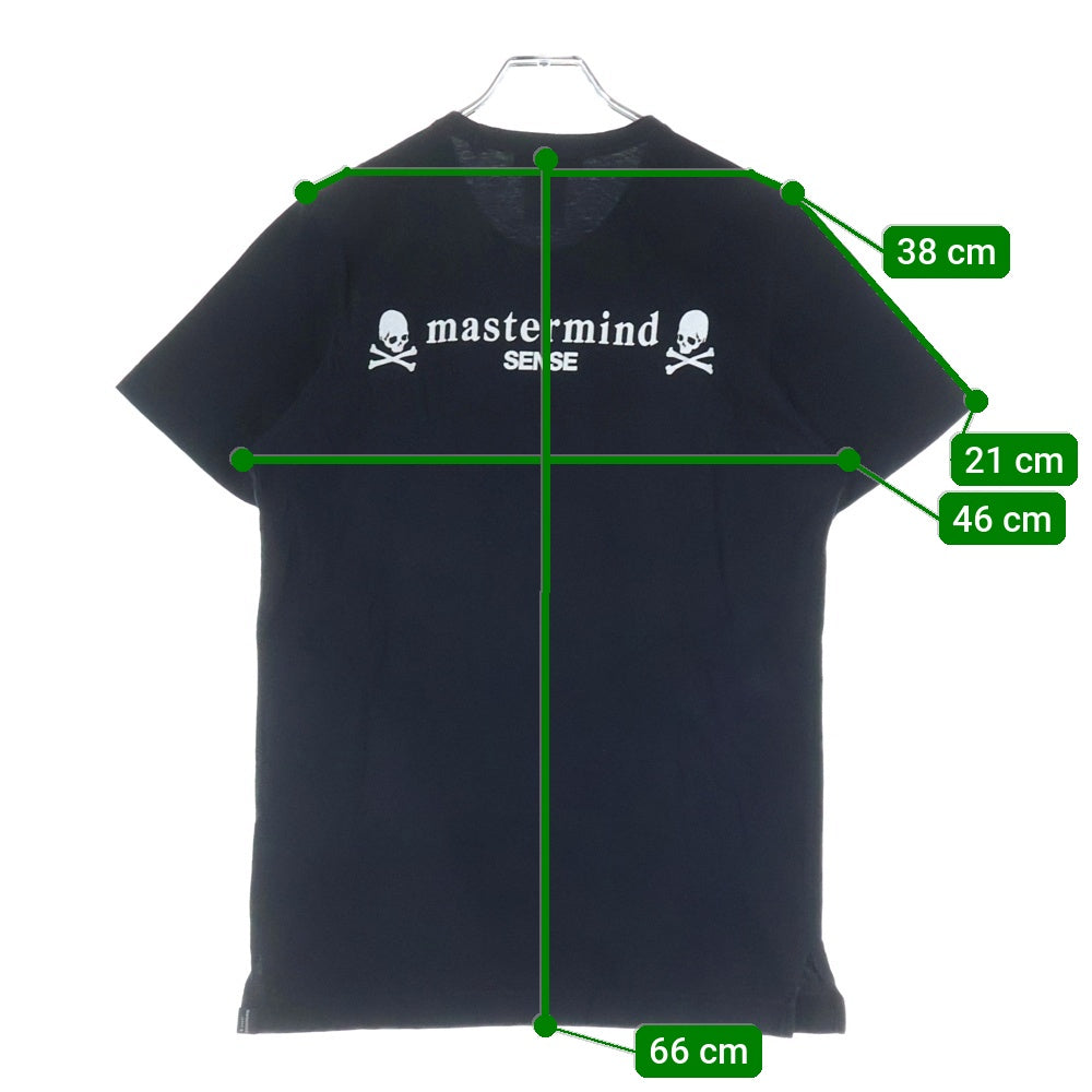 VINTAGE(ヴィンテージ) SENSE別注 ラメ加工 ロゴプリント クルーネック 半袖Tシャツ カットソー ブラック SMD2-TS0223