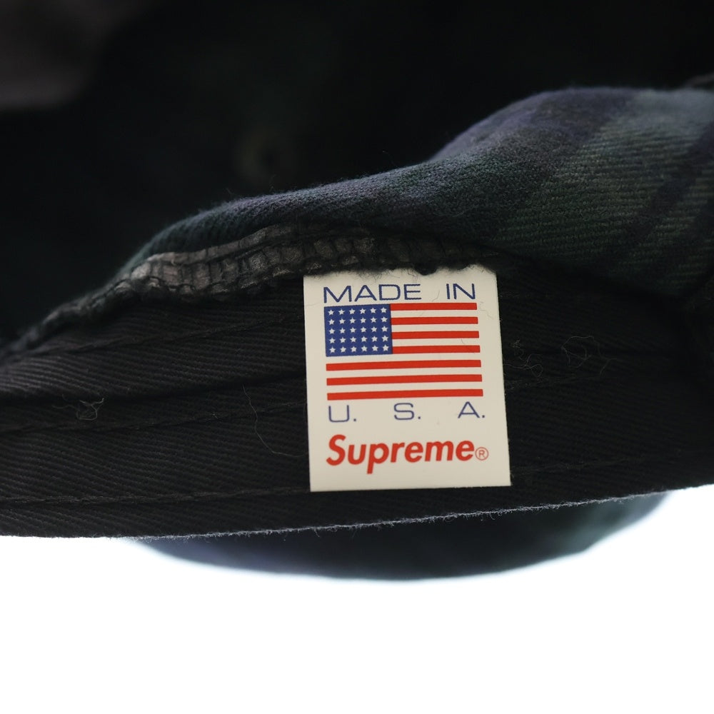 SUPREME(シュプリーム) 18AW Snap Button Pocket Camp Cap チェック柄