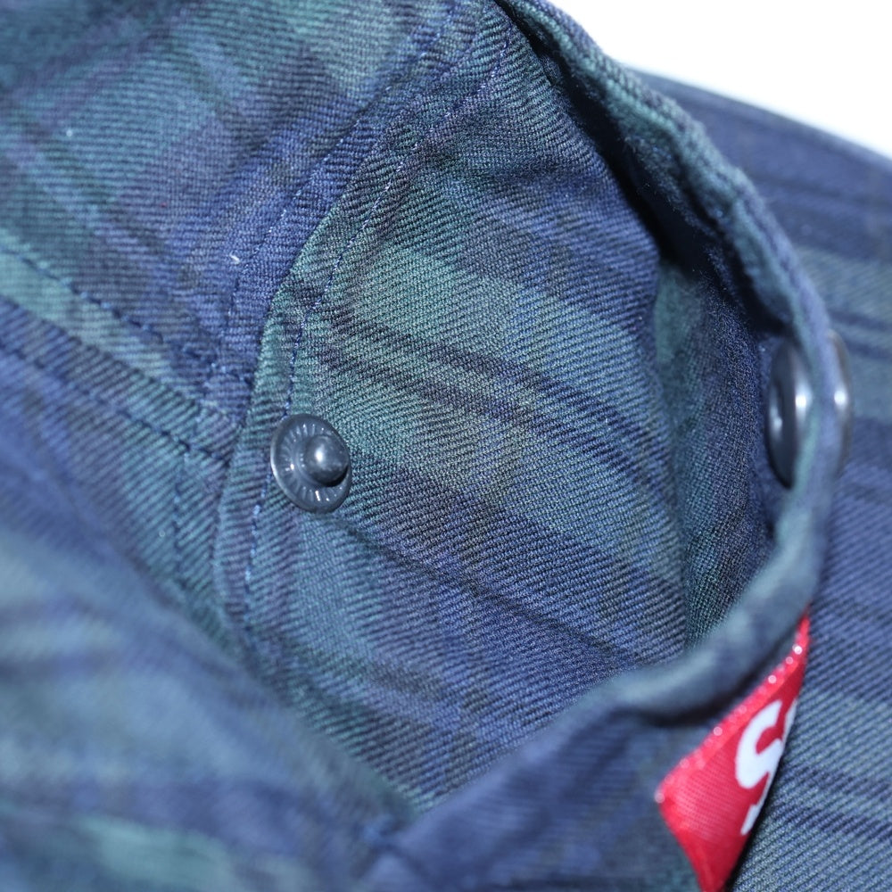 SUPREME(シュプリーム) 18AW Snap Button Pocket Camp Cap チェック柄