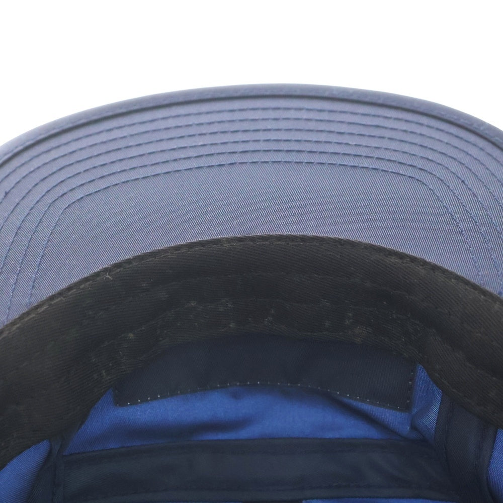 SUPREME(シュプリーム) 18AW Patent Leather Patch Camp Cap ボックスロゴ パテント レザーパッチ キャンプキャップ ネイビー