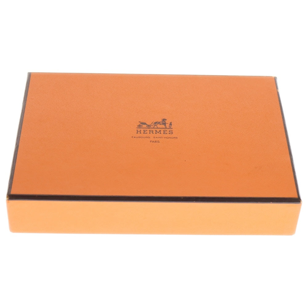 HERMES(エルメス) エテュイカルトGM フェルト ゴールド金具 トランプケース マルチポーチ レッド レディース