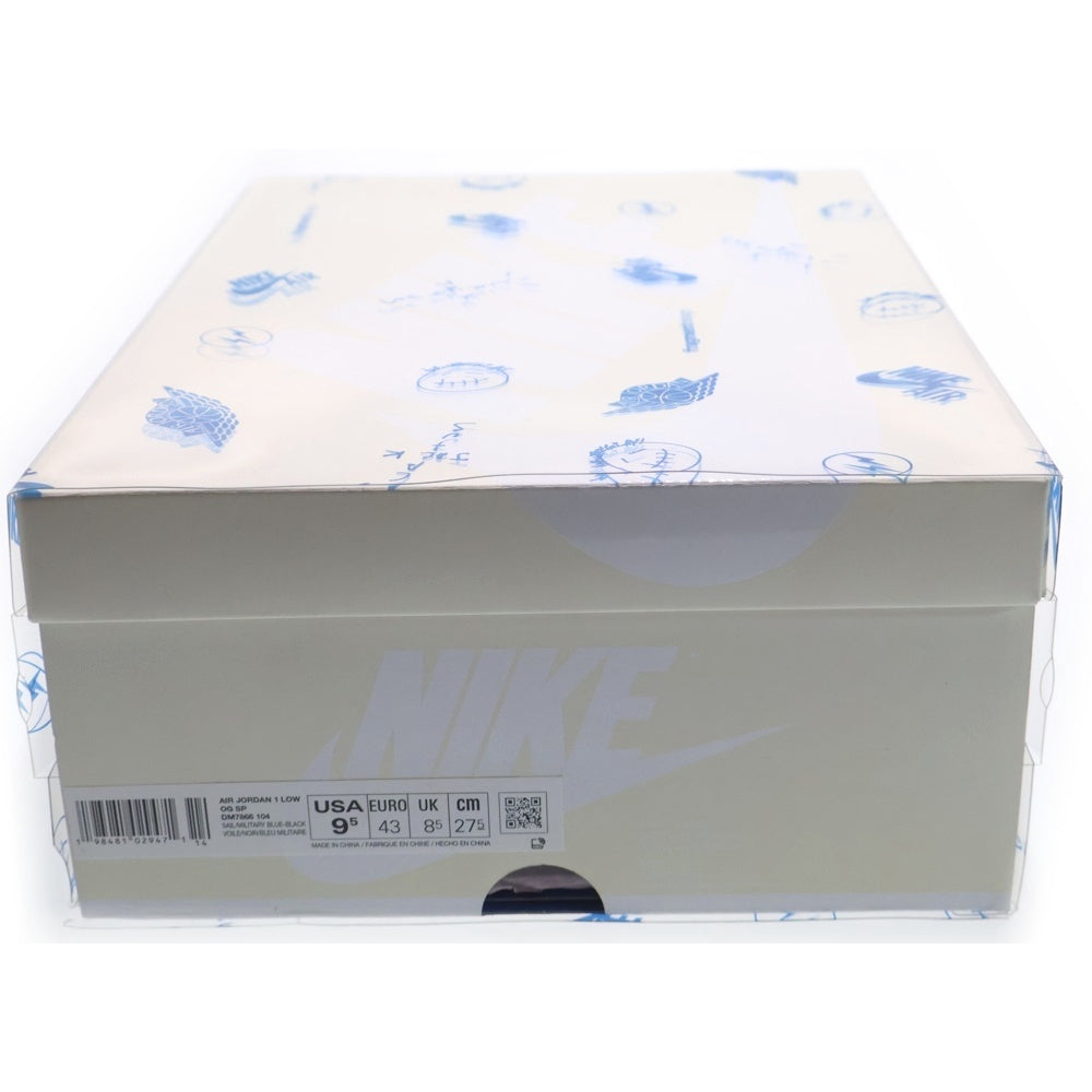 NIKE(ナイキ) ×Travis Scott×fragment design Air Jordan 1 Low OG Sail/Military Blue トラヴィススコット フラグメントデザイン エアジョーダン1 25.5cm DM7866-104