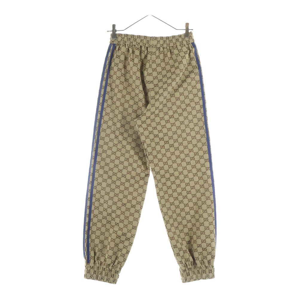 GUCCI(グッチ) ×adidas アディダス GGキャンバス サイドライン トラックパンツ ジョガーパンツ ベージュ 727496 ZALT8
