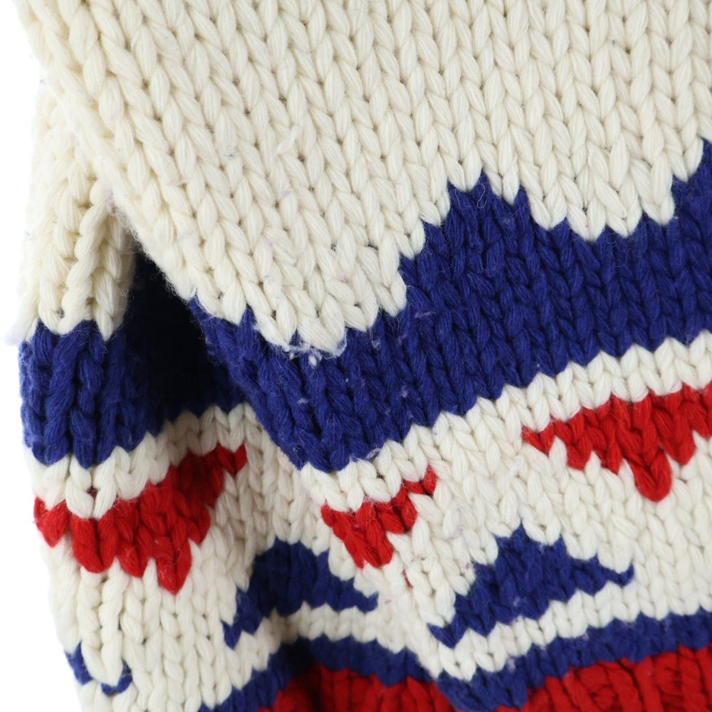 DSQUARED2(ディースクエアード) 21AW ZIP-UP KNITTED SWEATER ウール ニット ジップアップ カーディガン マルチ S71HA1098 S17816