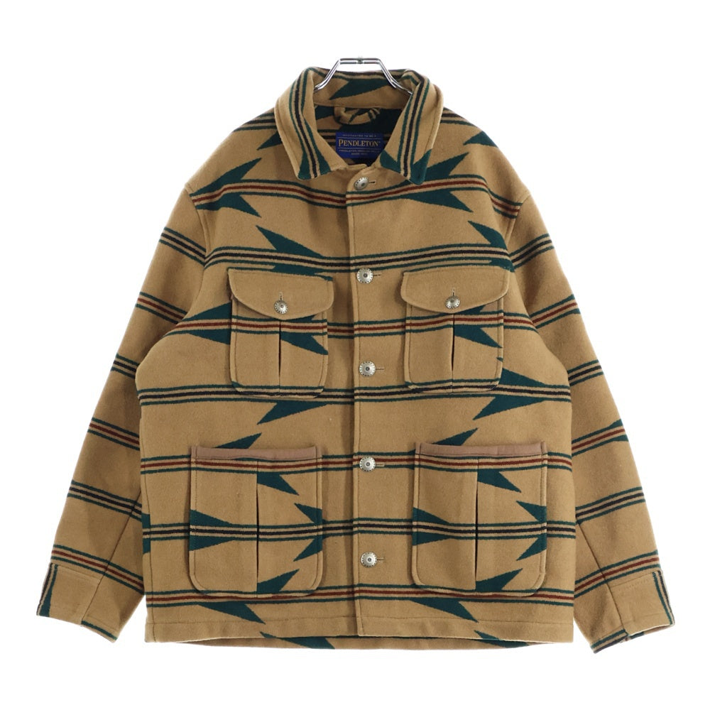 PENDLETON(ペンドルトン) WOOL WESTERN JACKET ウール ネイティブ ウエスタン カバーオール ジャケット ブラウン