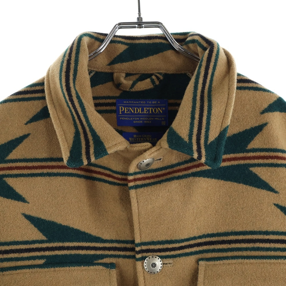 PENDLETON(ペンドルトン) WOOL WESTERN JACKET ウール ネイティブ ウエスタン カバーオール ジャケット ブラウン