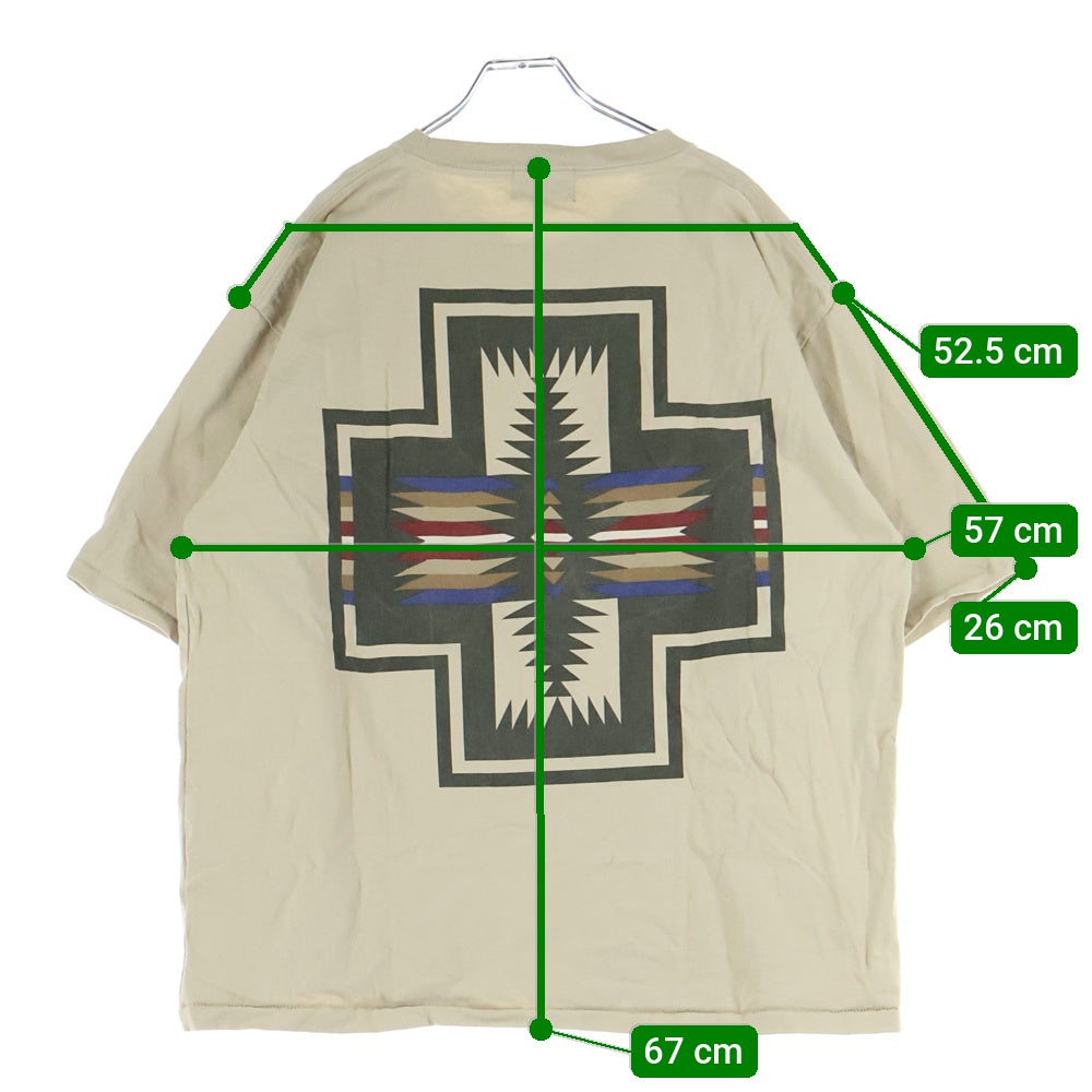 PENDLETON(ペンドルトン) 胸プリント 半袖Tシャツ カットソー ベージュ 1275-4215