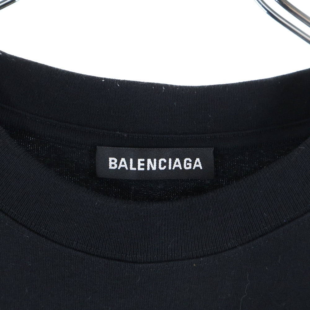 BALENCIAGA(バレンシアガ) 19SS DEMNA GVASALIA 18+ LOGO PRINT Tee デムナ ヴァザリア ロゴ プリント クルーネック 半袖カットソー Tシャツ ブラック 612966 TIV43