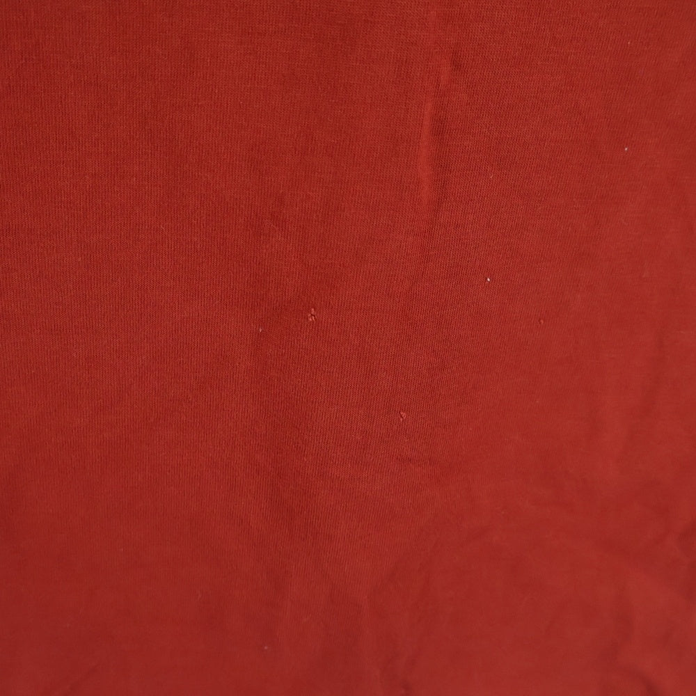 Maison Martin Margiela(メゾンマルタンマルジェラ) GARMENT DYED OVER SIZE S/S Tee ガーメントダイ オーバーサイズ ヘビーウェイト クルーネック 半袖Tシャツ カットソー レッド S50GC0646 S23883
