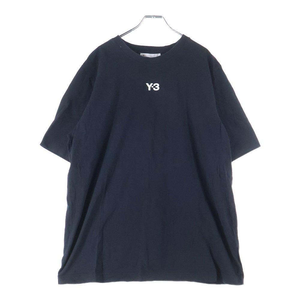Y-3(ワイスリー) 20th Anniversary Center Logo S/S Tee 20周年 センターロゴ クルーネック 半袖カットソー Tシャツ ブラック HG6091