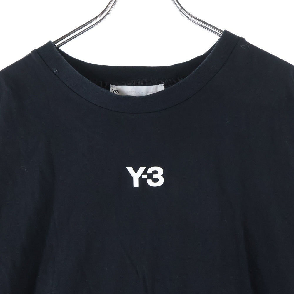 Y-3(ワイスリー) 20th Anniversary Center Logo S/S Tee 20周年 センターロゴ クルーネック 半袖カットソー Tシャツ ブラック HG6091