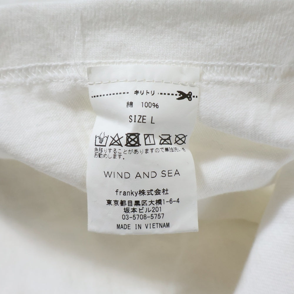 WIND AND SEA(ウィンダンシー) ×KFC 両面プリント クルーネック 半袖Tシャツ カットソー ホワイト