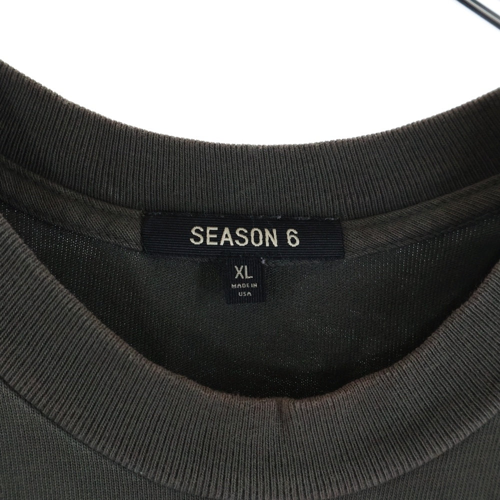 YEEZY SEASON 6(イージーシーズンシックス) XXXtentacion HOLY THE GATE S/S Tee テンタシオン ホーリー・ザ・ゲート クルーネック 半袖Tシャツカットソー チャコール