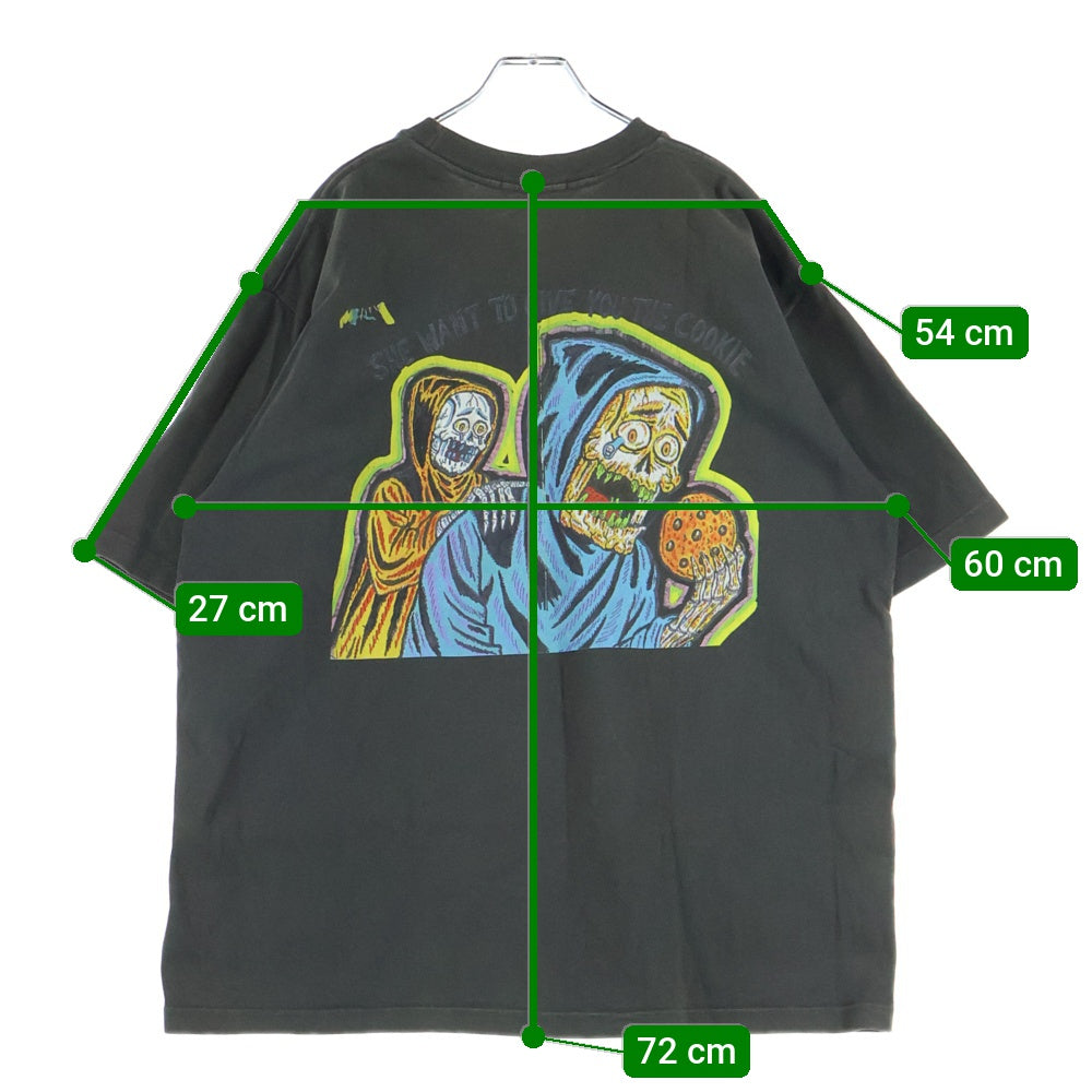 YEEZY SEASON 6(イージーシーズンシックス) XXXtentacion HOLY THE GATE S/S Tee テンタシオン ホーリー・ザ・ゲート クルーネック 半袖Tシャツカットソー チャコール