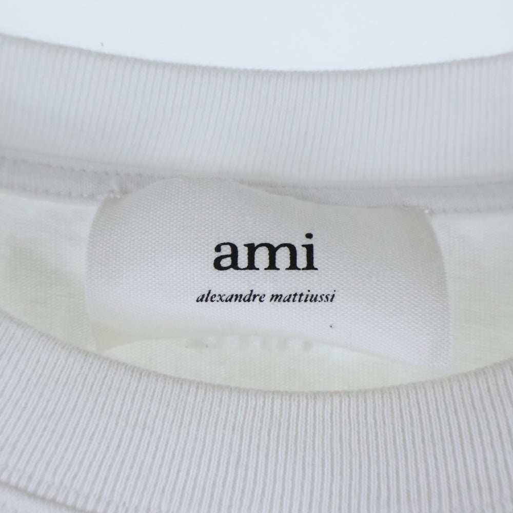 ami paris(アミパリス) FRONT MINI LOGO EMBROIDED L/S Tee フロント